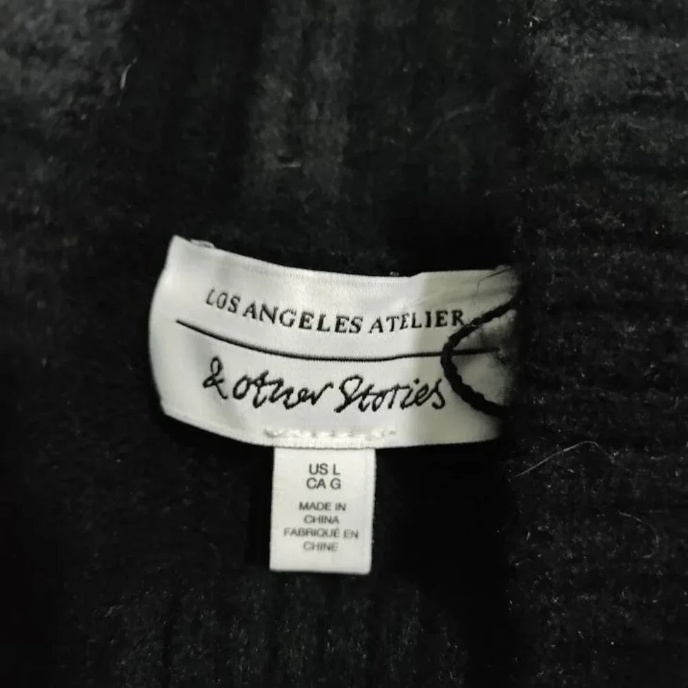 Los Angeles Atelier & Other Stories Wool Blend Sequin Turtleneck Sweater Large - Picture 8 of 13